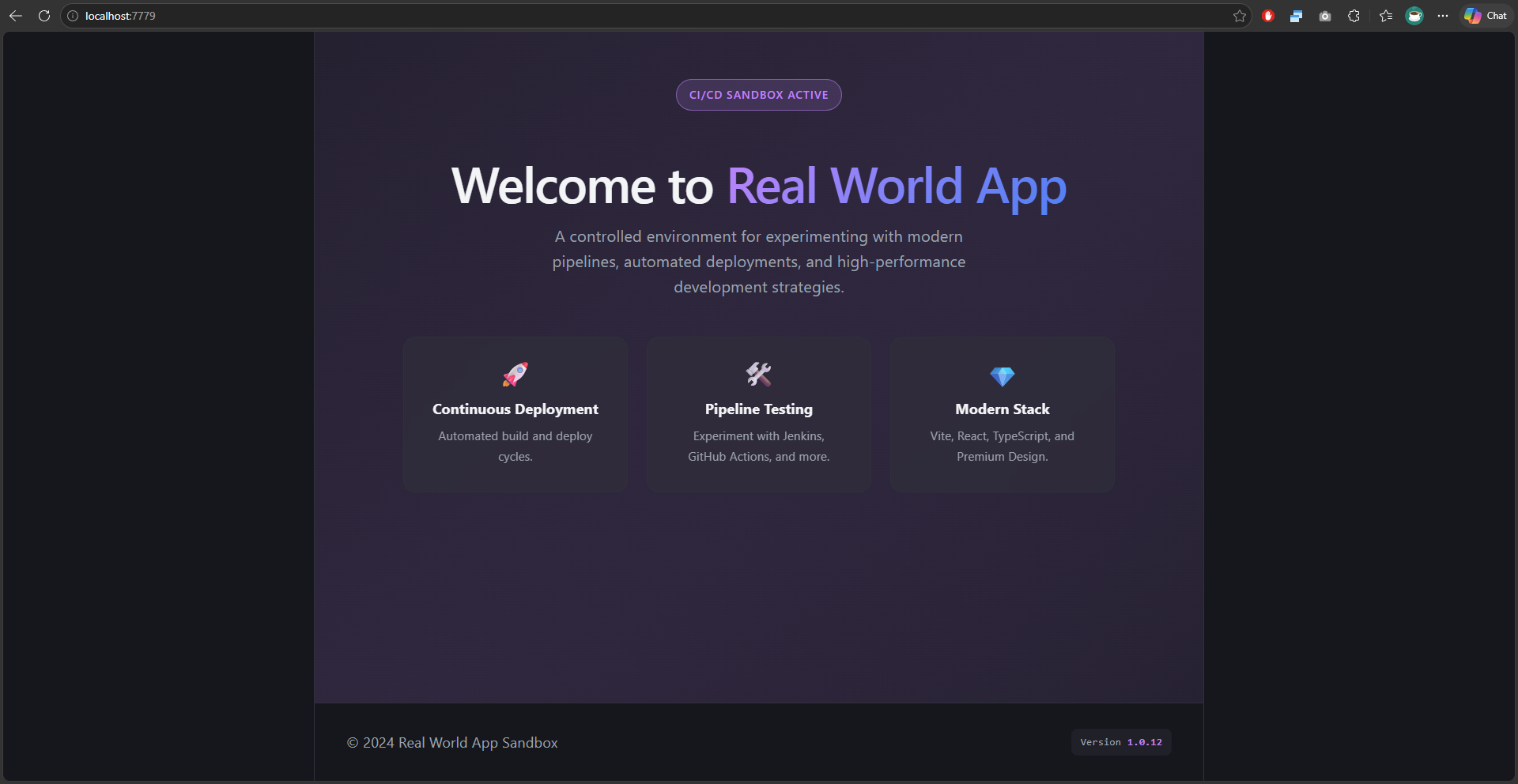 Real World App Interface